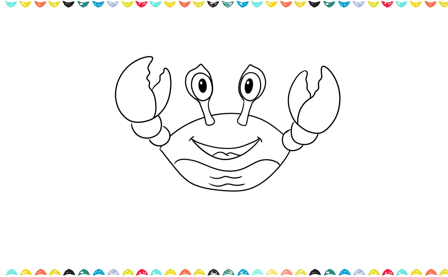 mark crab's abdomen in the side view tutorial step 8