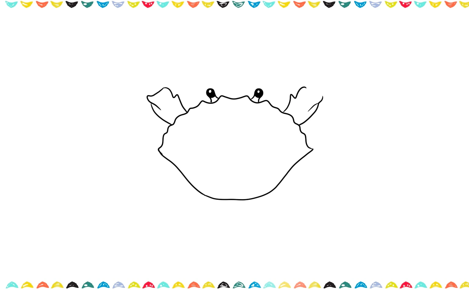 The next step shows how to add the arms to the top-view crab step 4
