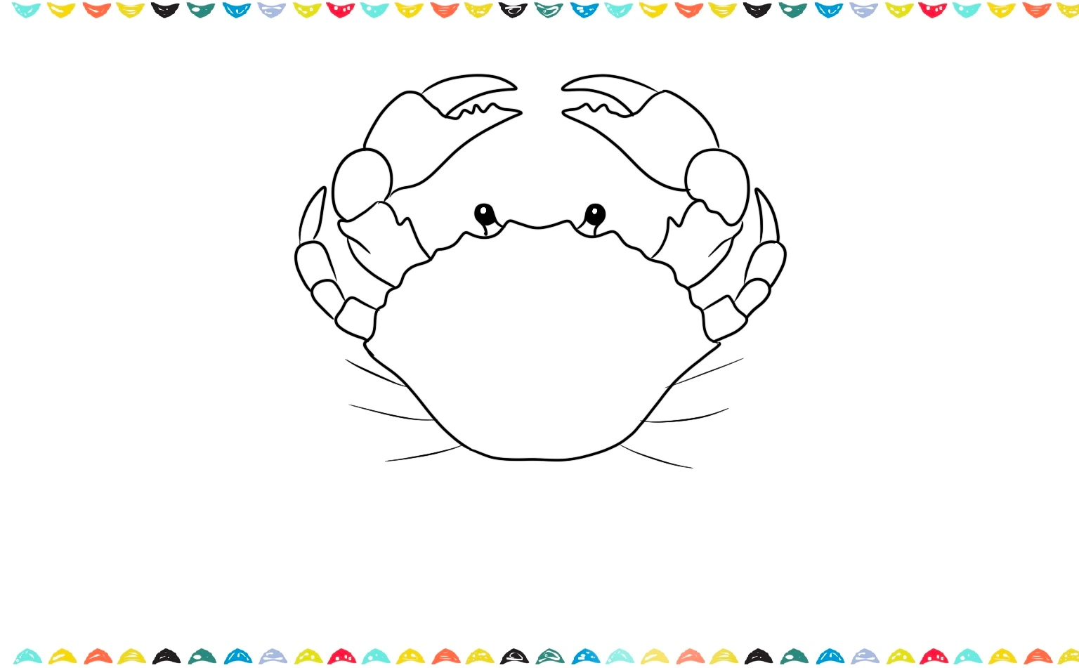 sketch the first legs to the crab's body in the top-down perspective tutorial step 7