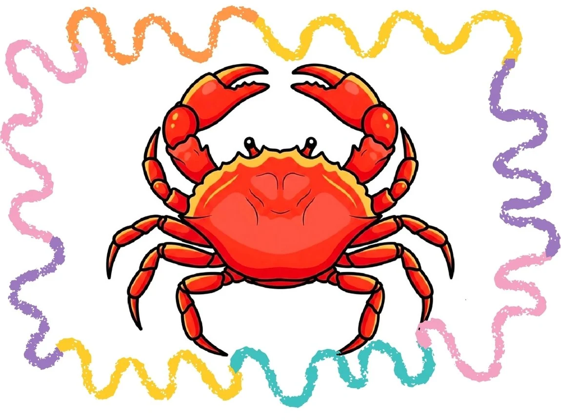 how to draw a crab from top view cover image