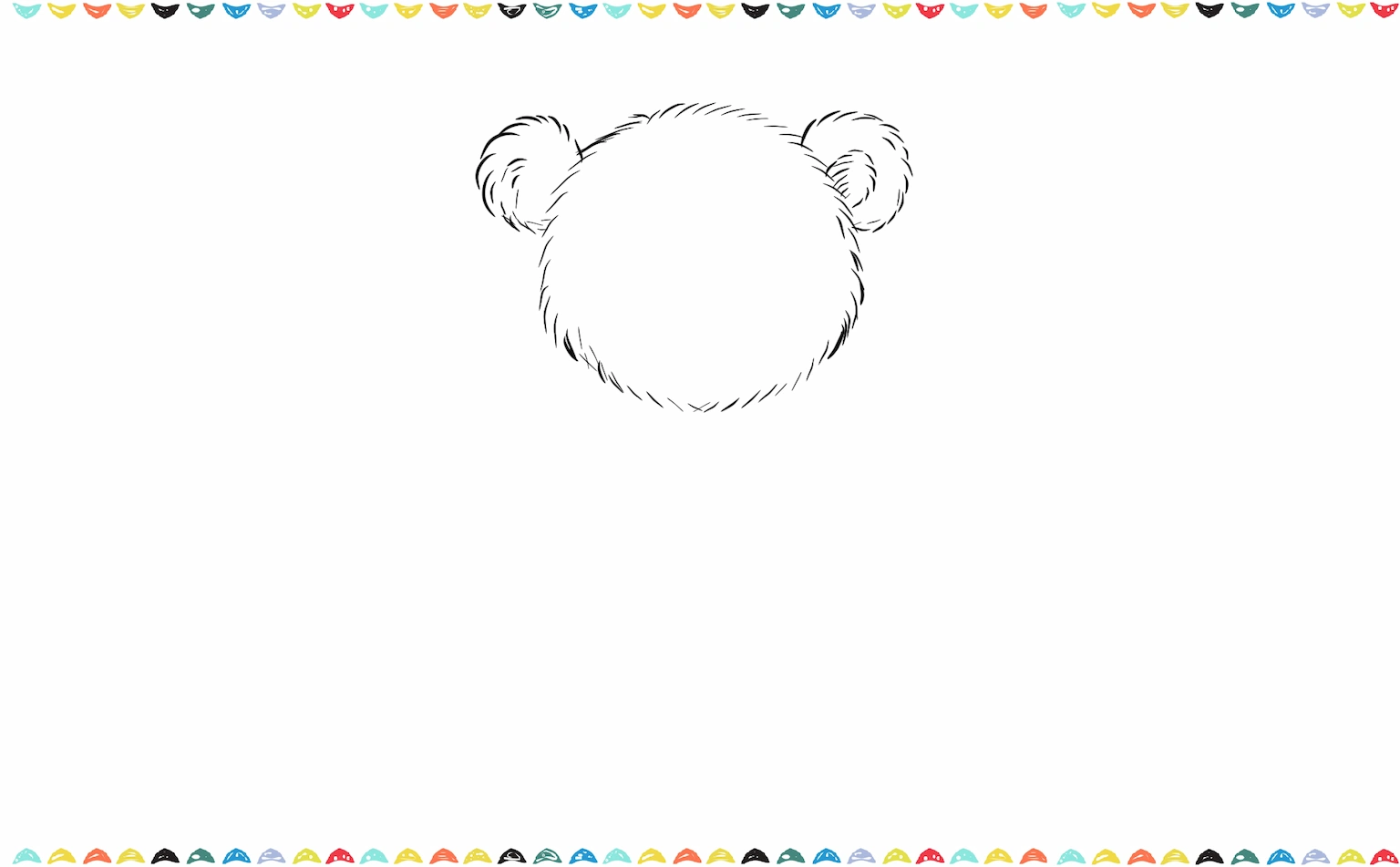add the ears to the teddy's head step 3