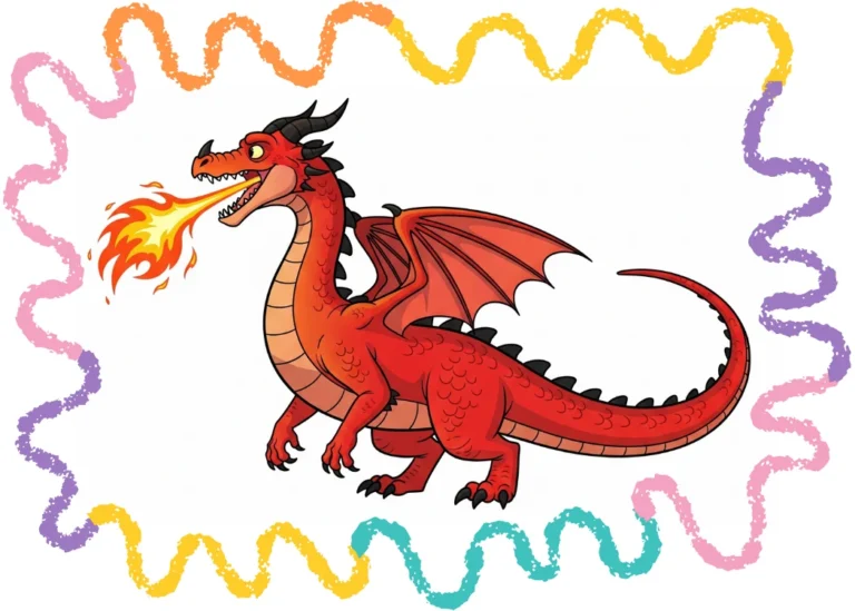 How to Draw a Fire Breathing Dragon tutorial cover image
