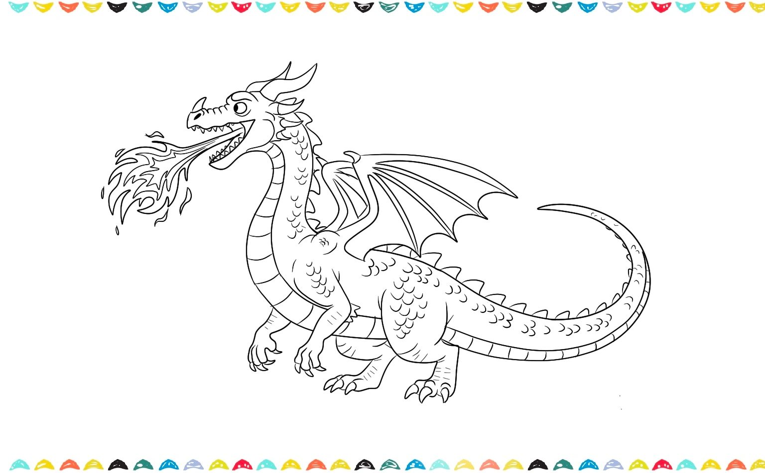 sketch fire to the dragon's mouth step 12 