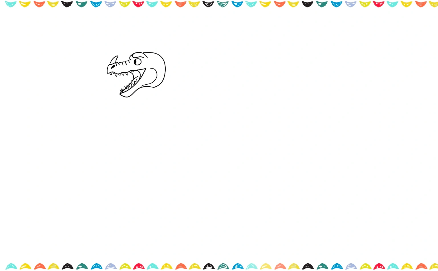 sketch facial details of the fire breathing dragon step 3