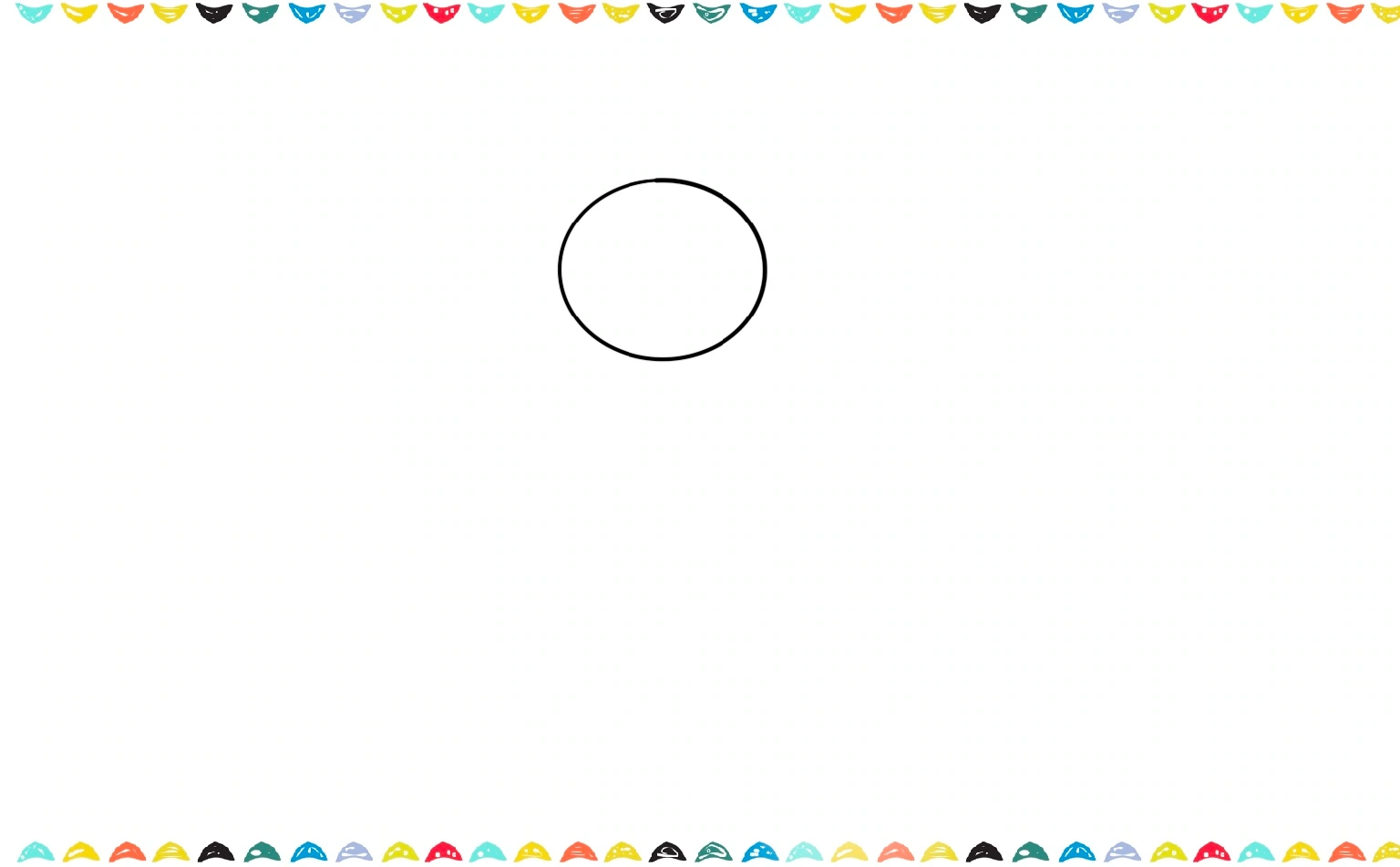 draw an oval for the house cat's head Step 1