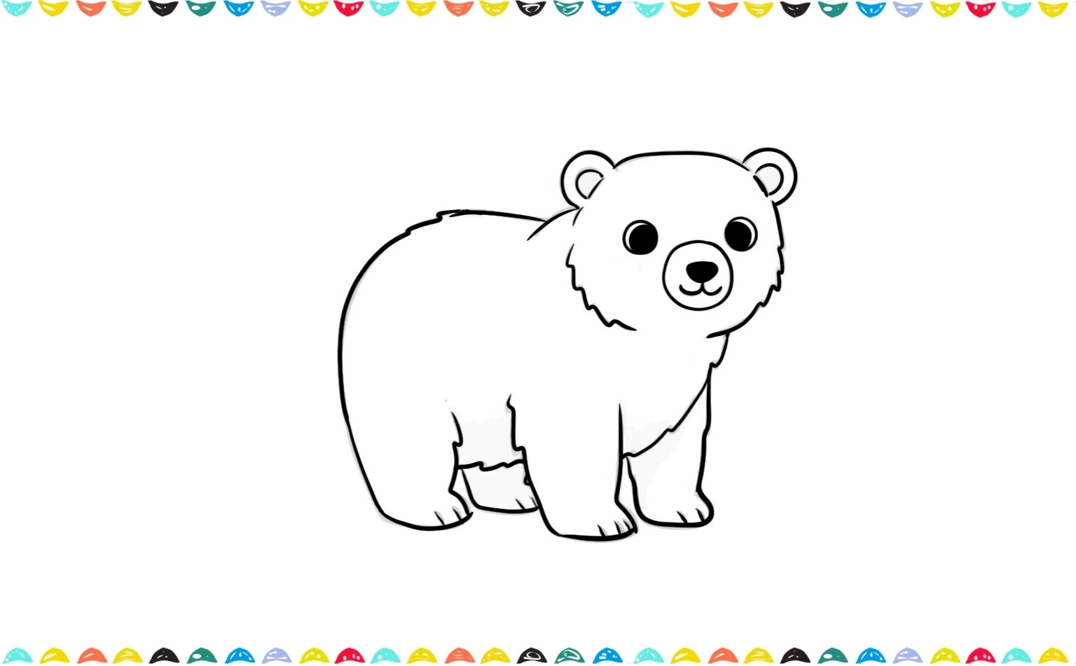 give a fluffy detail over the body of the bear step 6 