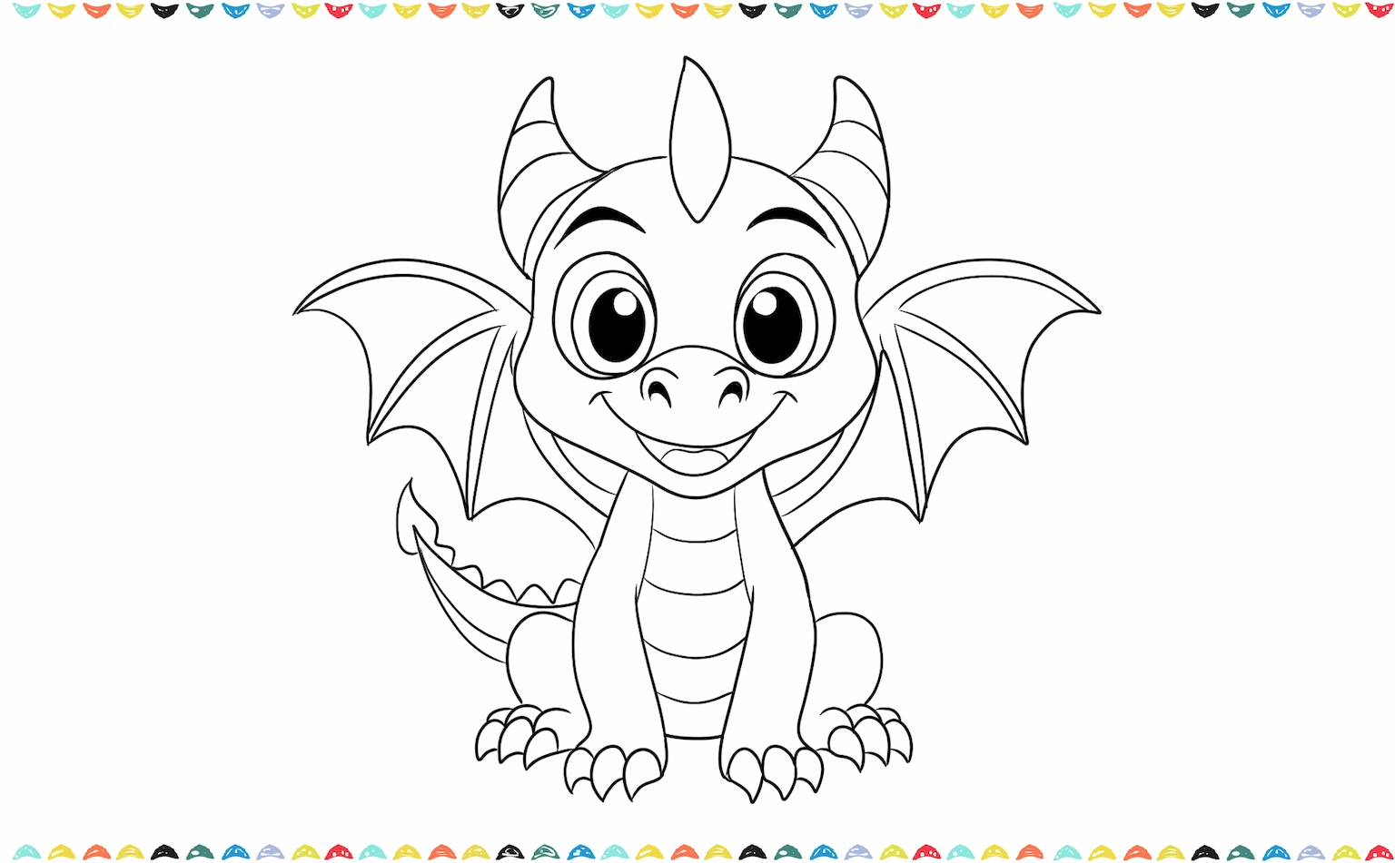 how to draw a simple dragon sketch the tail step 12