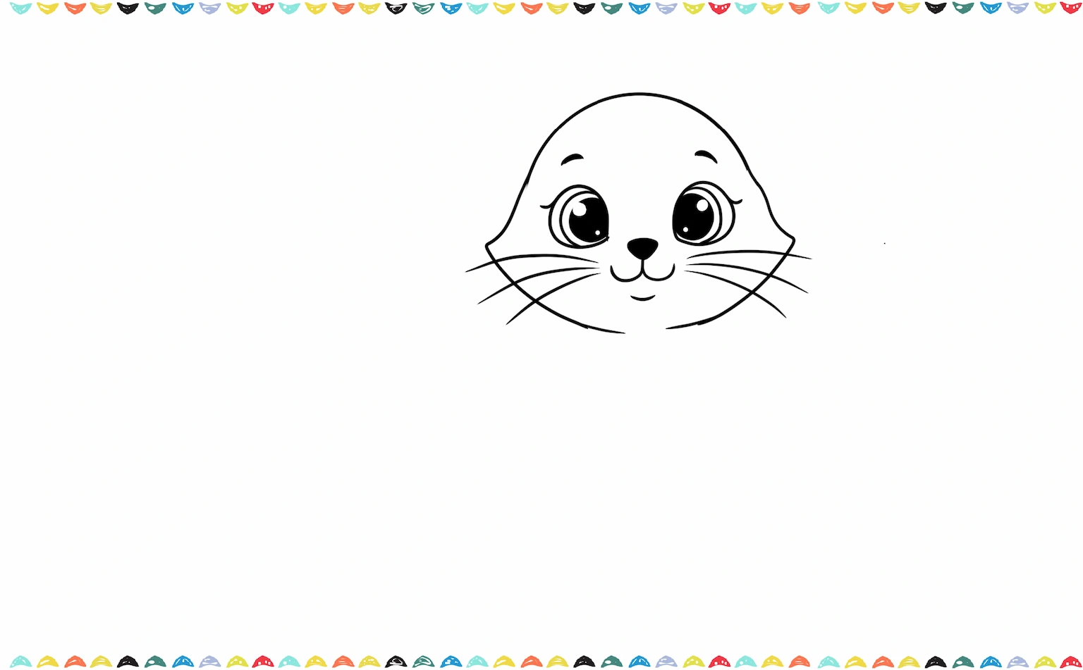 sketch facial deatils to cartoon cat step 5
