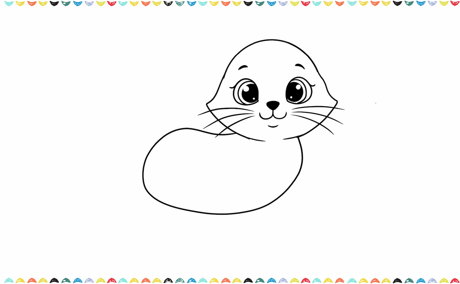 draw a cute body for the cartoon cat step 7