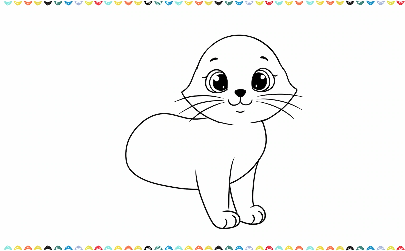 sketch Cartoon Cat's front legs with the paws step 8