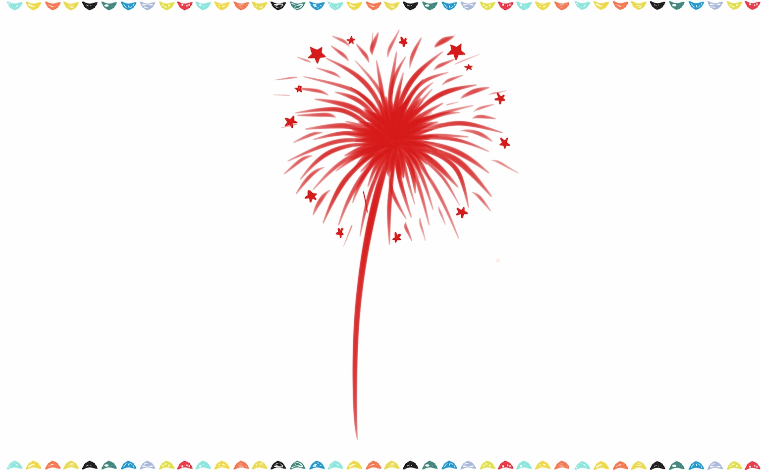 how to draw fireworks easy add stars step 5