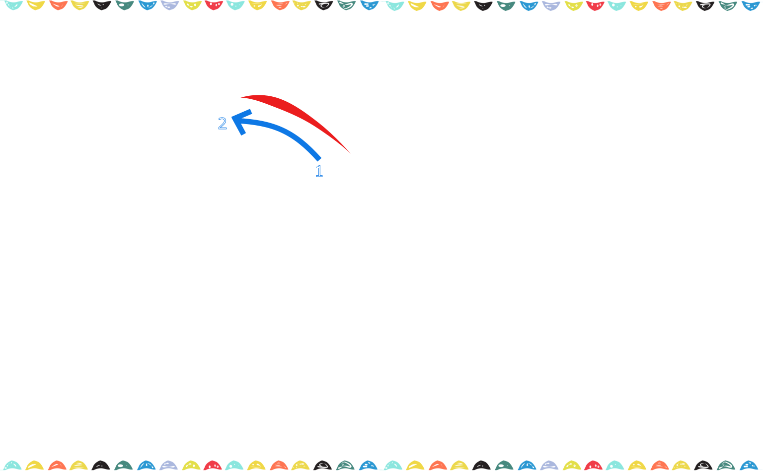 draw the first burst line of the firework step 1 