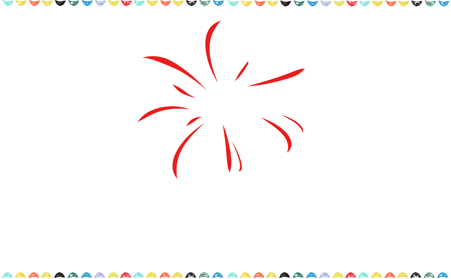 add medium burst lines between the four big lines step 3 