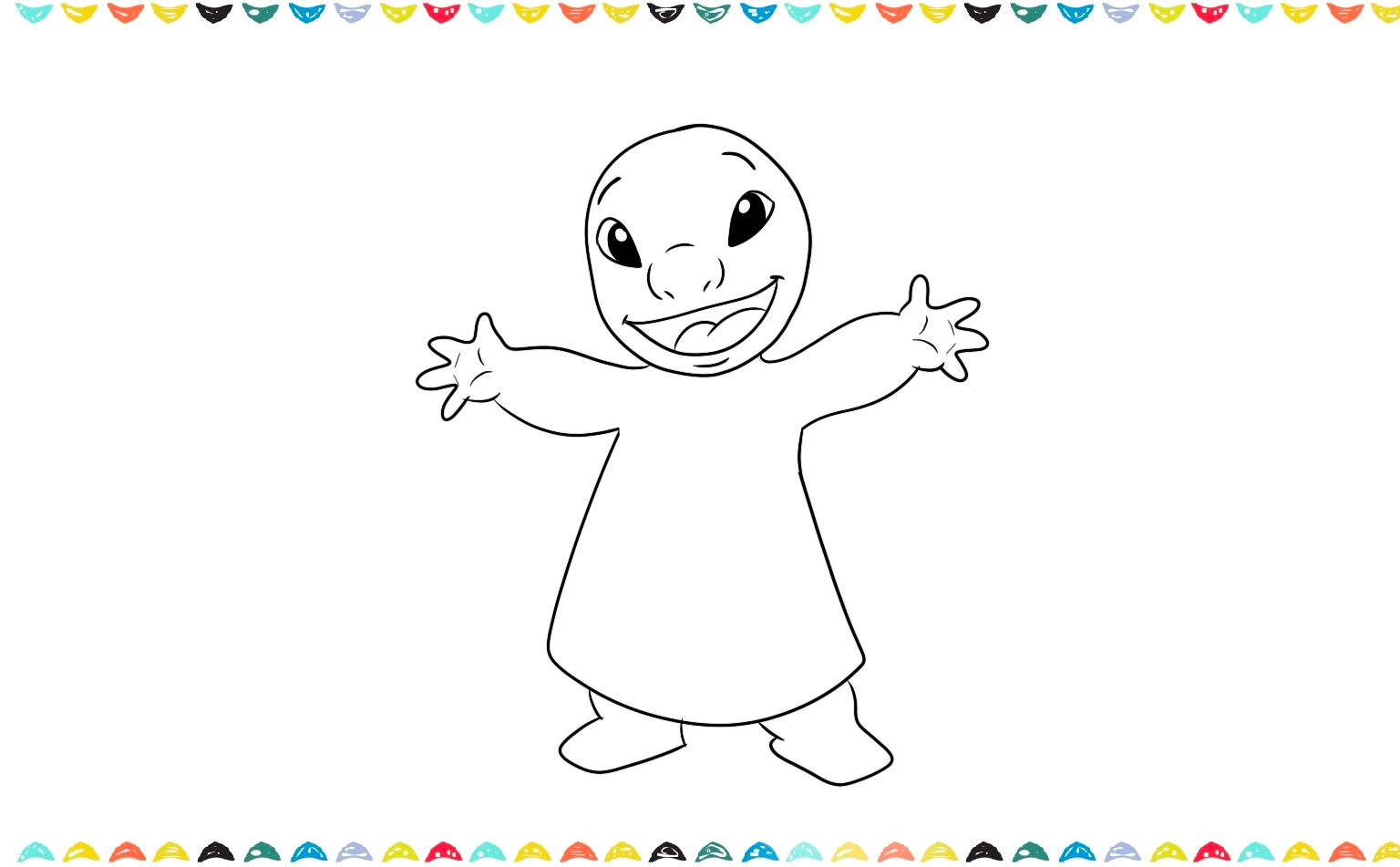 add legs to the Lilo drawing step 8
