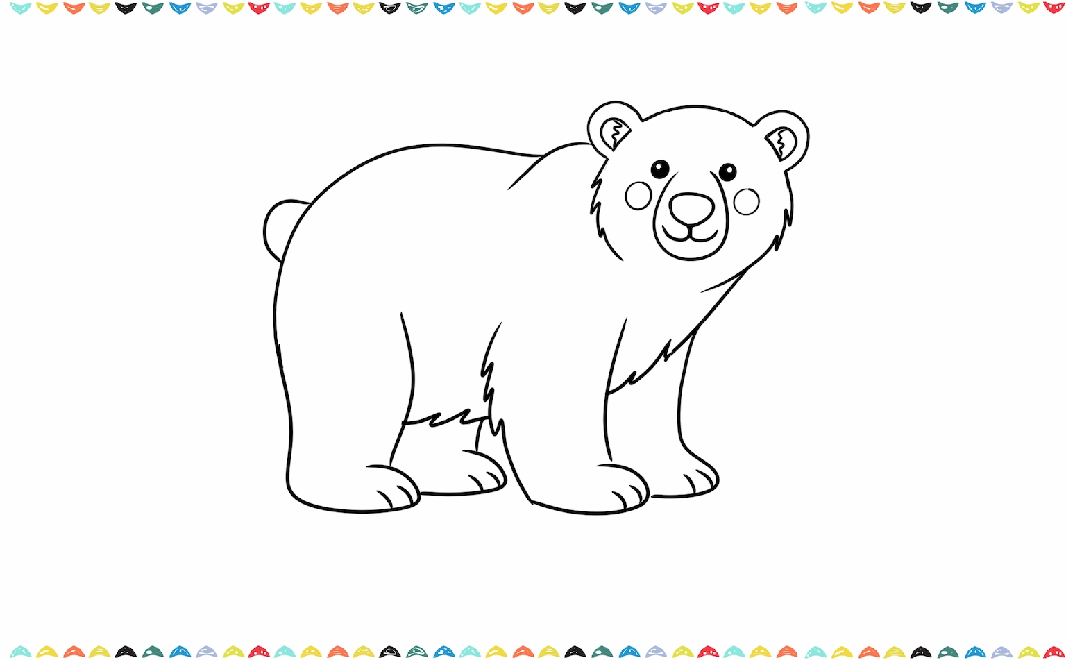 add front and back legs to the polar's body step 7