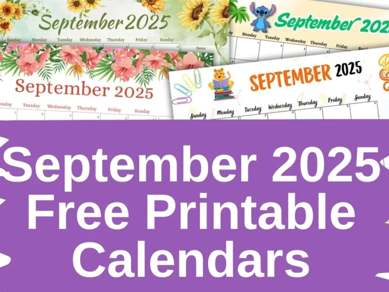 september 2025 calendar free printables cover image
