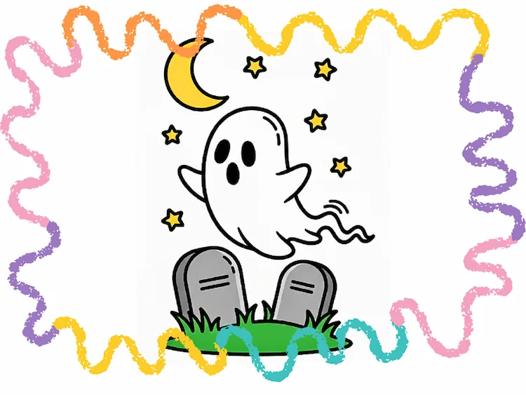 how to draw a ghost - first tutorial cover image