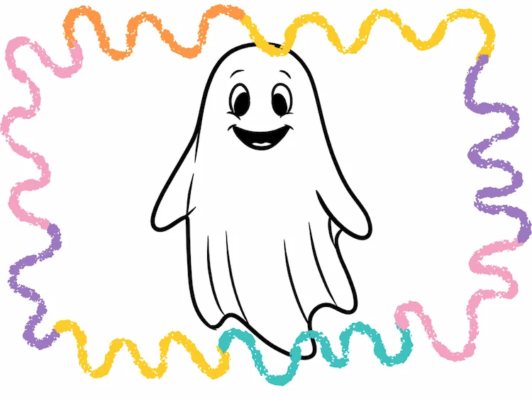 how to draw a ghost - second tutorial cover image