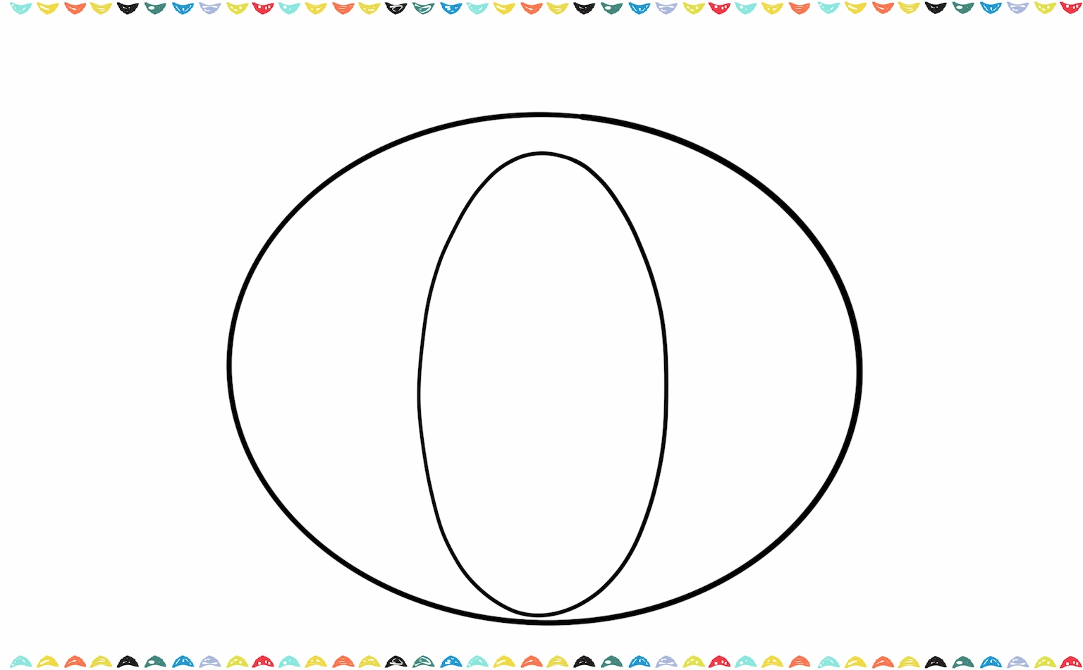 add curved lines from the top to the bottom of an oval shape to create the pumpkin's ribbed texture step 2