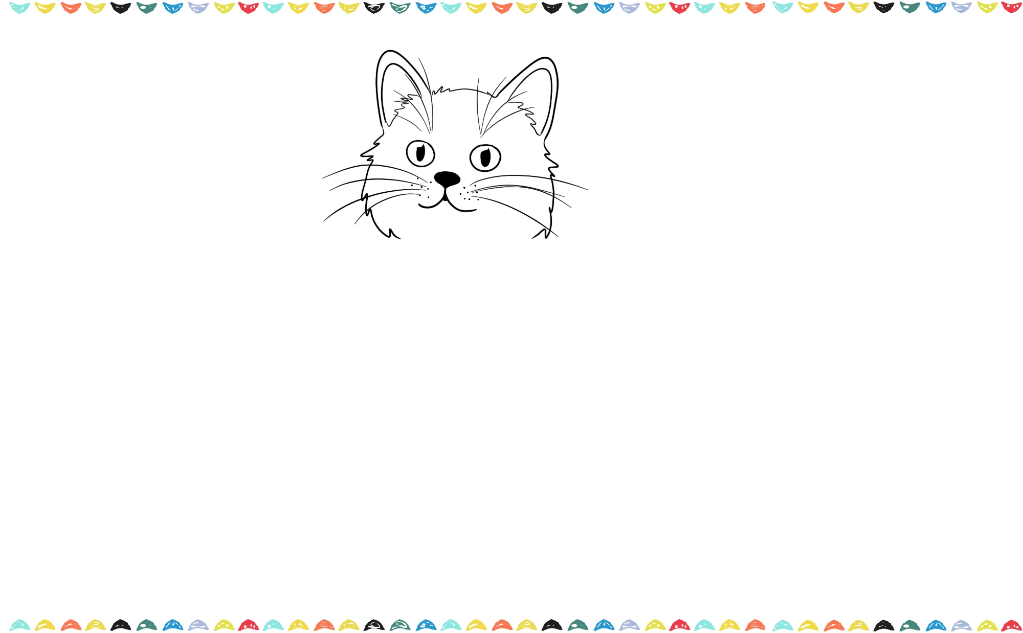 Sketch a wavy, zig-zag line over the original oval shape of the head to represent fur step 7