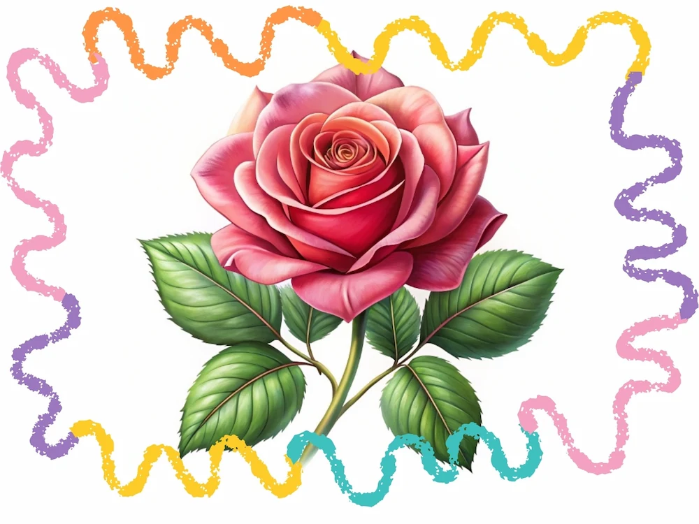 how to draw a rose tutorial cover image