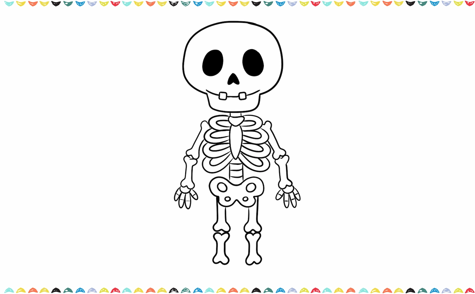 Add two long lines extending down for legs and small heart shapes sketched for the knees step 11