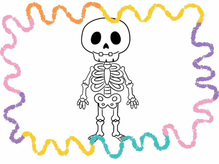 how to draw a skeleton step by step tutorial cover image