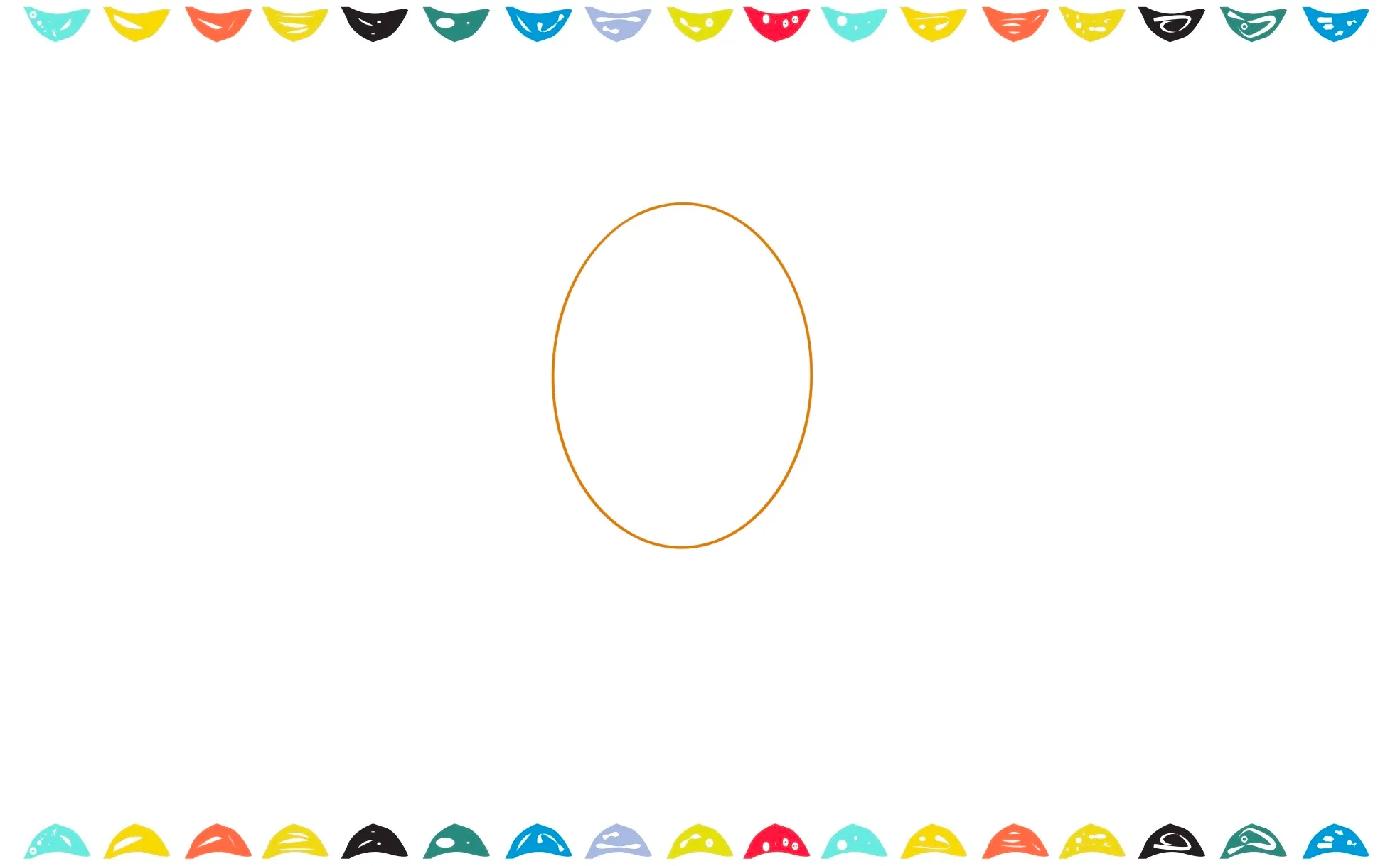 how to draw goku draw an oval shape in the middle of a piece of paper for Goku's head step 1