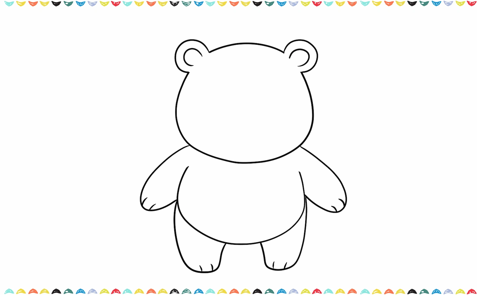 draw two little oval legs step 5