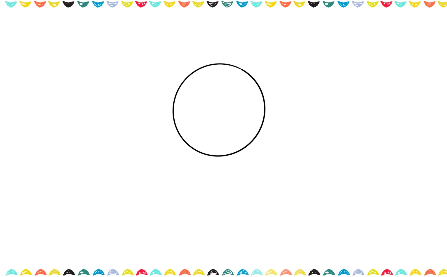Draw a smooth, slightly oval shape for Pikachu's head step 1