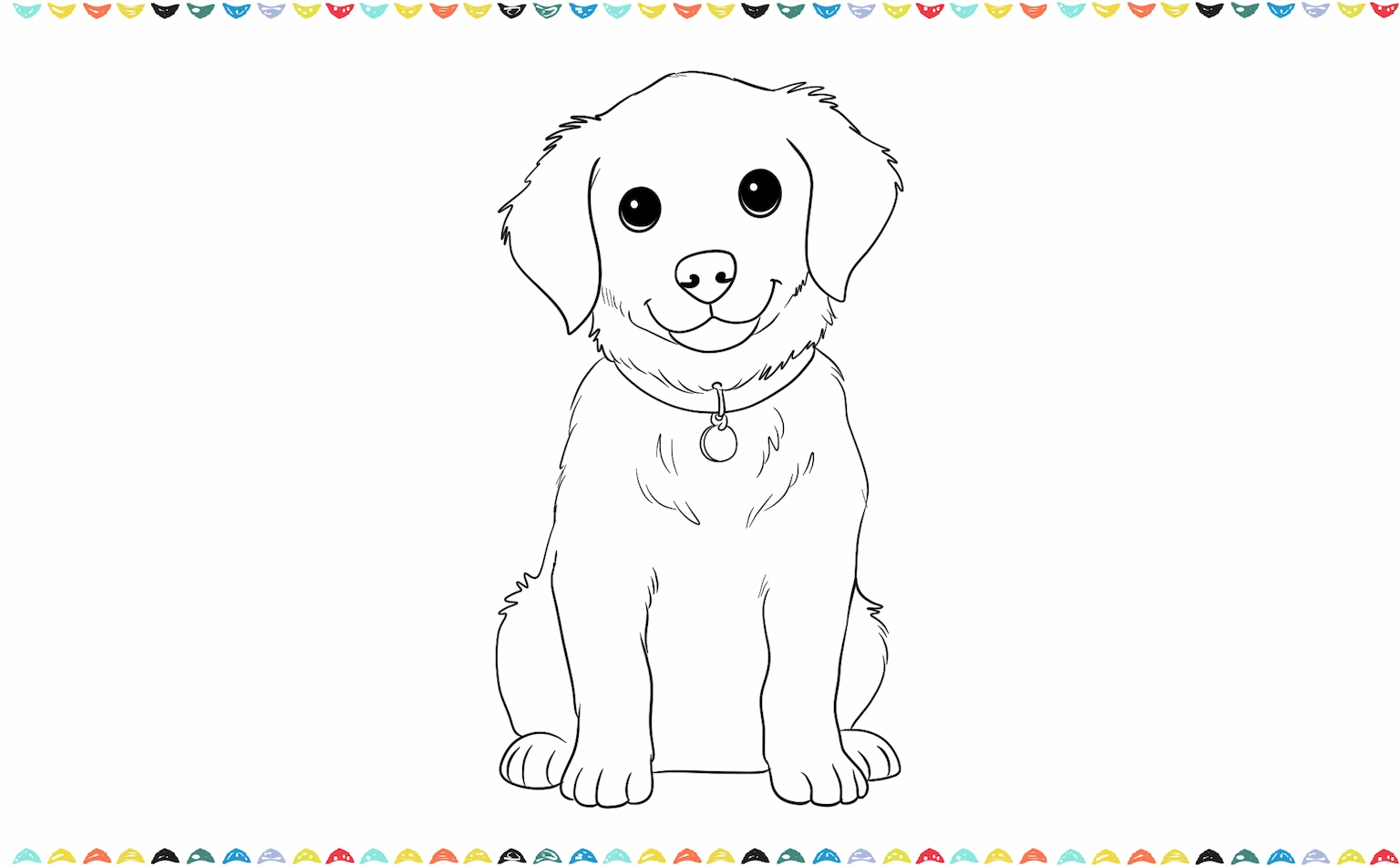 Draw short, quick strokes around the ears, chest, and body to suggest fur step 11.