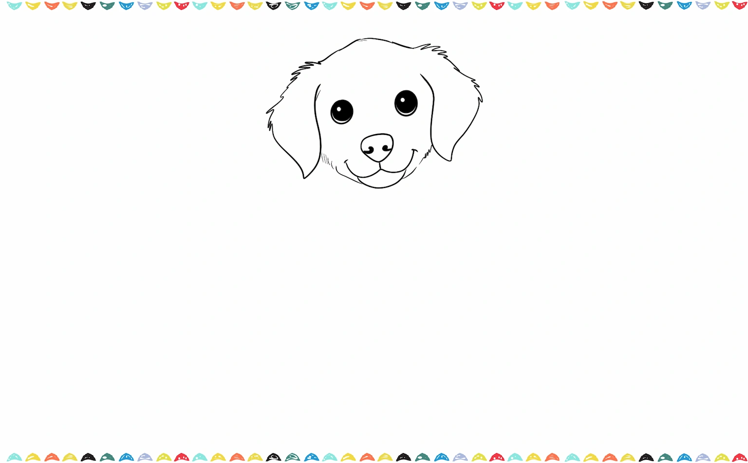 Adding two floppy ear shapes on the sides of the head step 6
