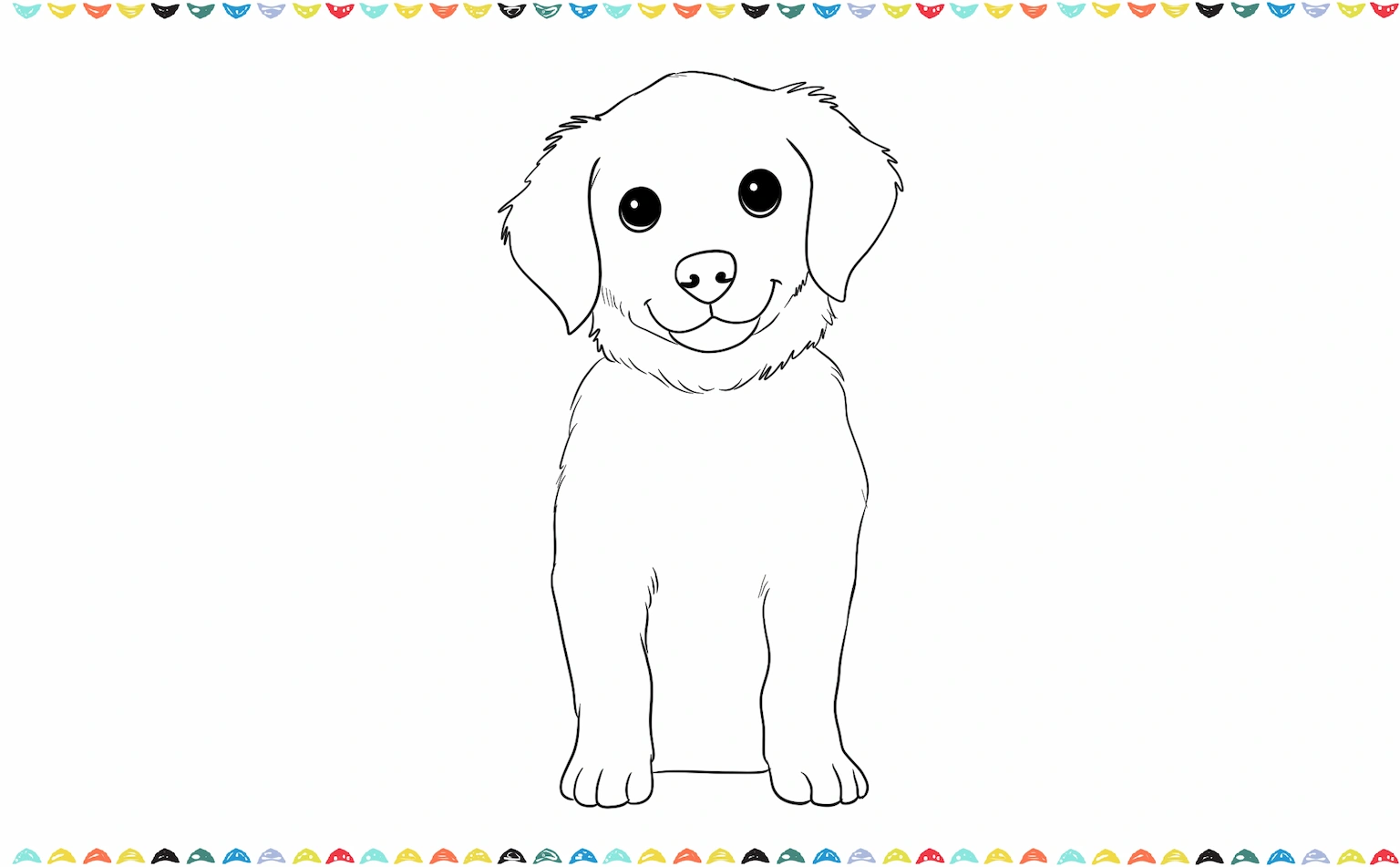 Sketch two long shapes for front legs with rounded paws and curved lines for toes step 8