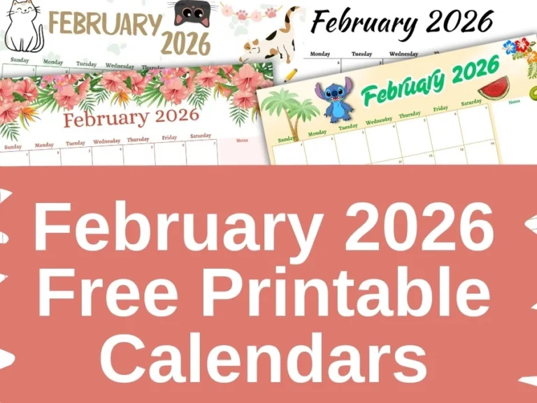 february 2026 free printable calendar cover image