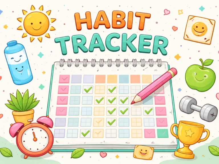 February 2026 habit tracker cover image
