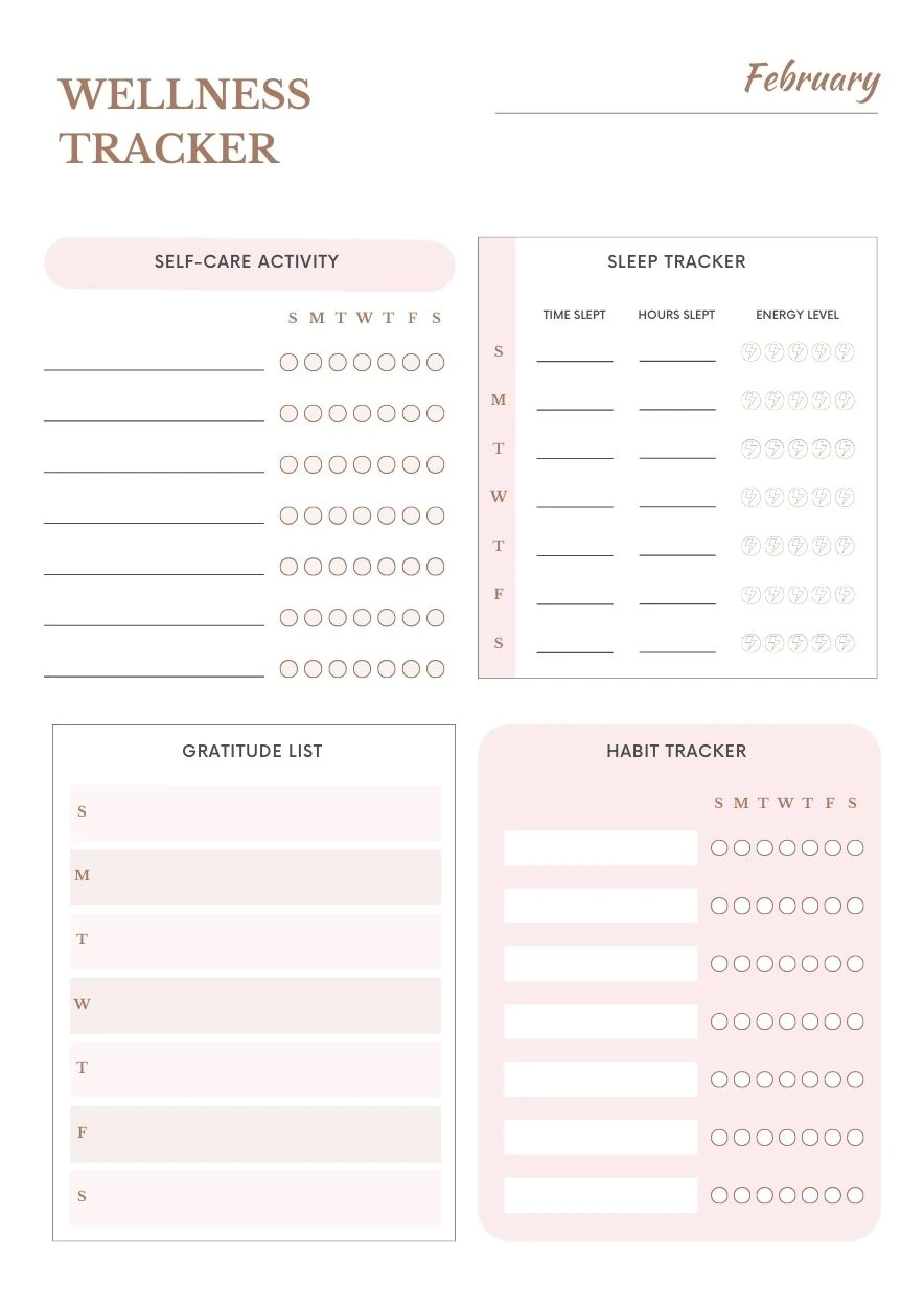 habit tracker - wellness checker 