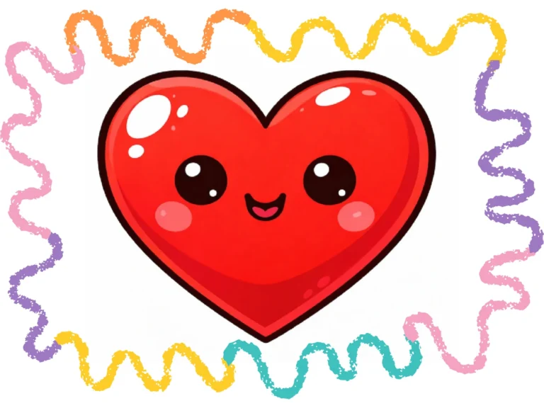 how to draw a cute heart easy step by step tutorial cover image