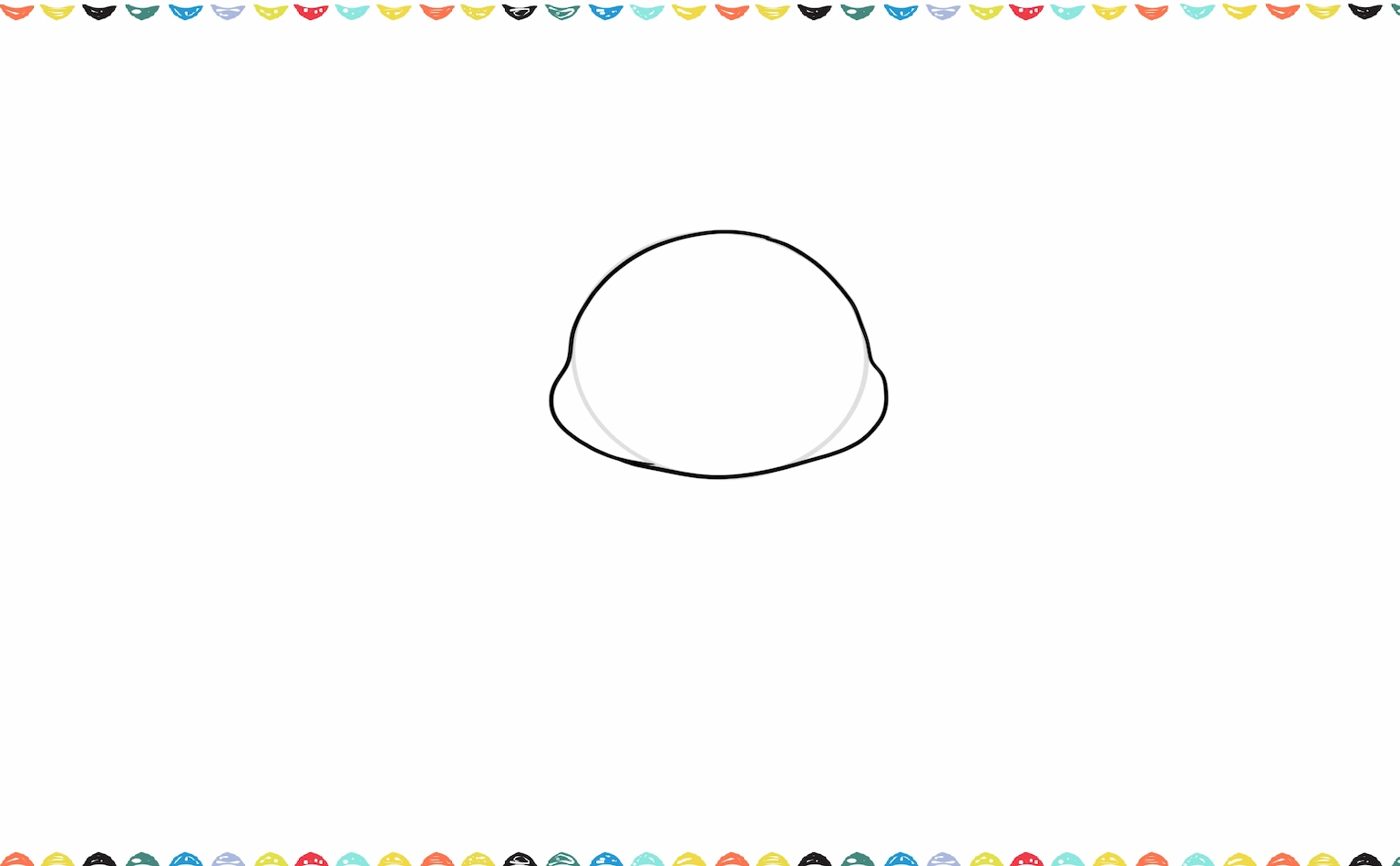 A round head shape helps your Easter bunny look friendly and cute step 2