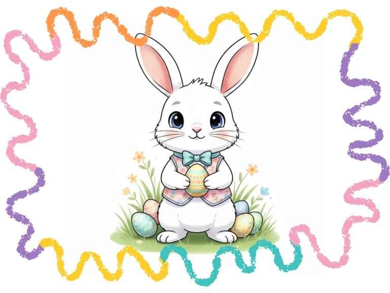 how to draw an Easter bunny step by step tutorial cover image