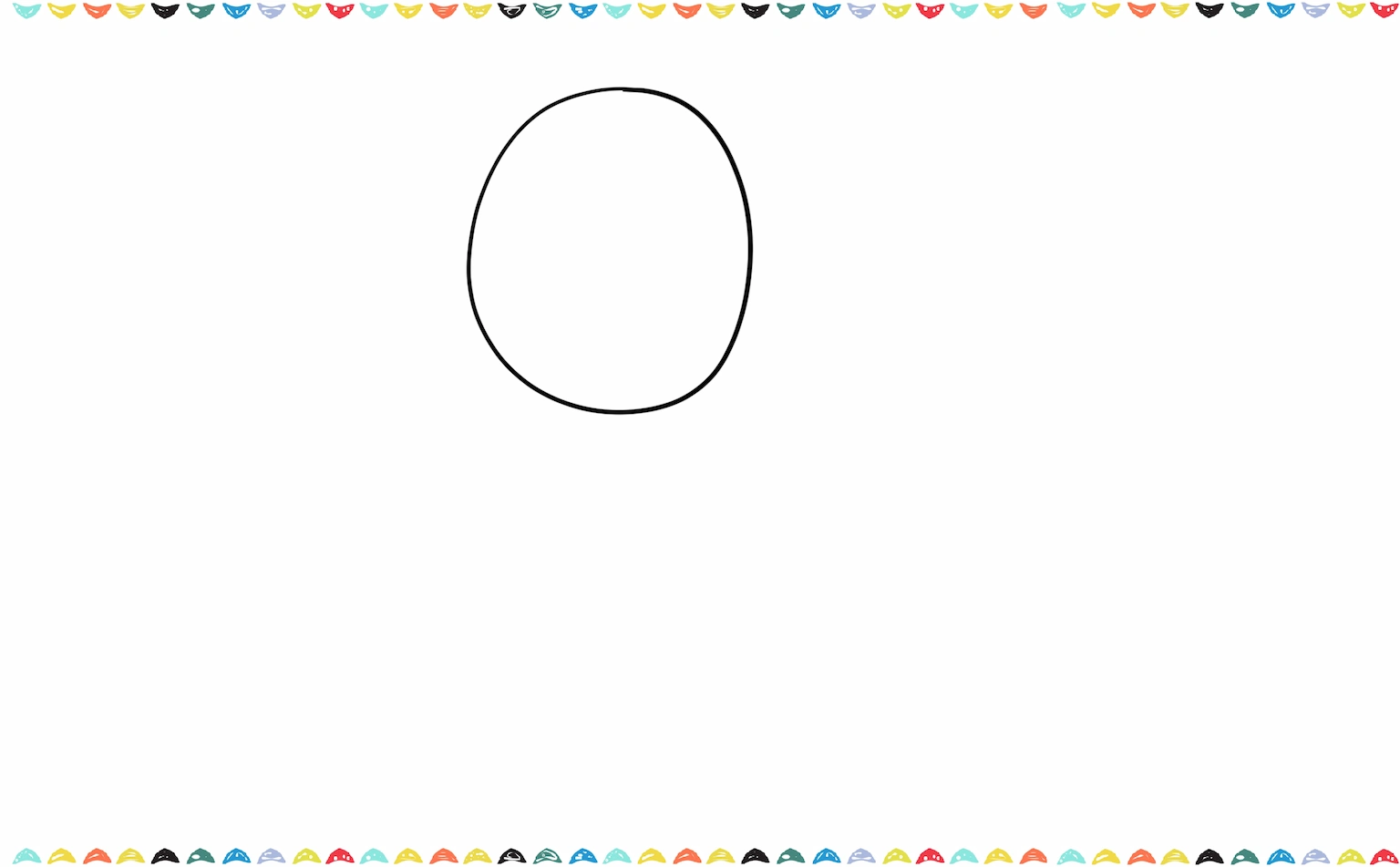 draw a big oval or rounded shape for the charmander's head step 1