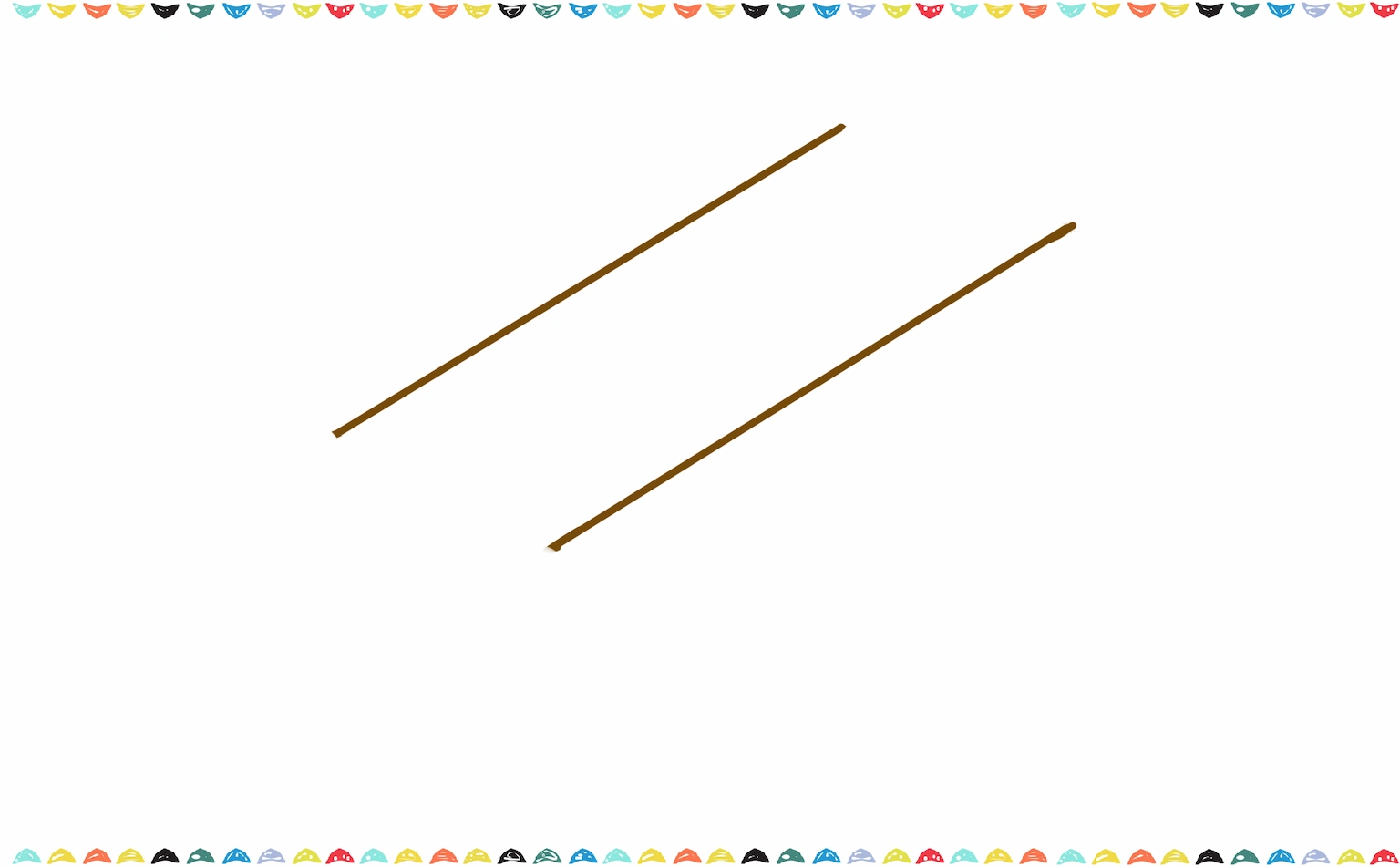 Draw two parallel lines to begin forming the rectangular top of the gold bar step 1