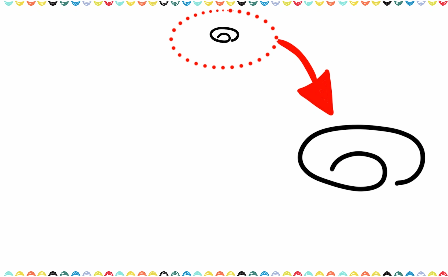 draw a small curved spiral shape for the center of the rose step 1