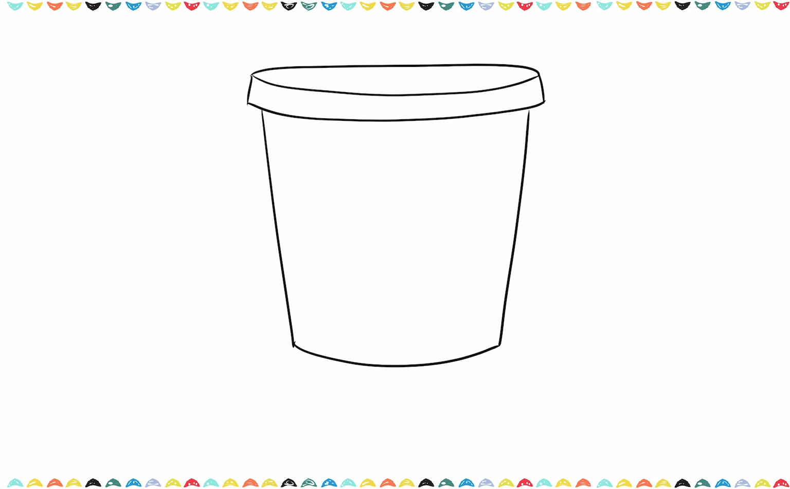 Connecting the top of the U shape to form the cup body in coffee cup step 2