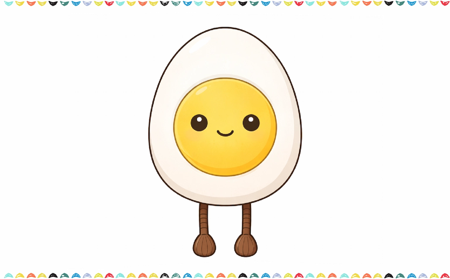 Final Jellycat egg drawing - color the jellycat with warm colors