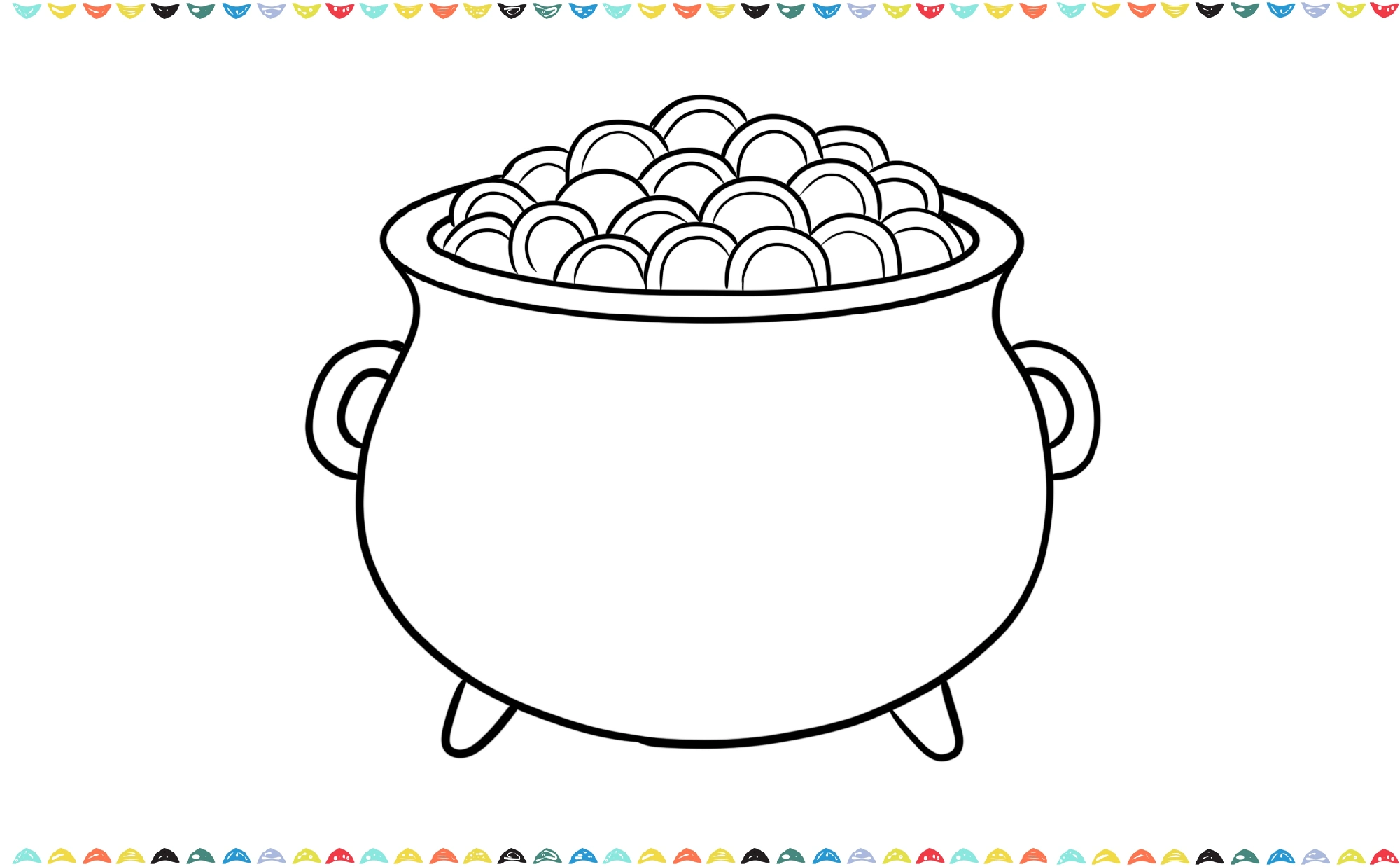 Add small curved and round handles on each side of the pot step 6