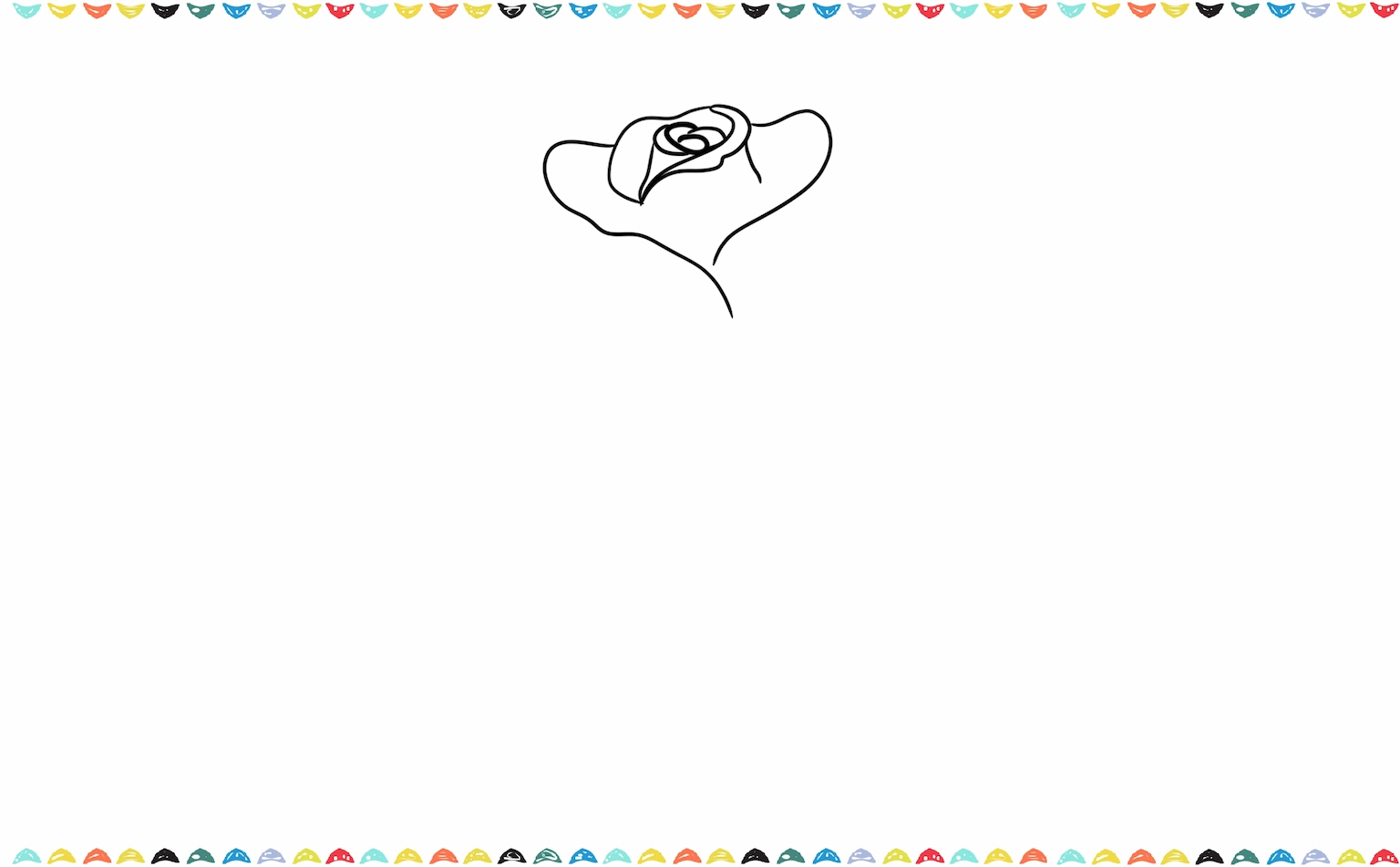 Add wide, sweeping curved lines around the rose center to form the large outer petals of the rose step 5
