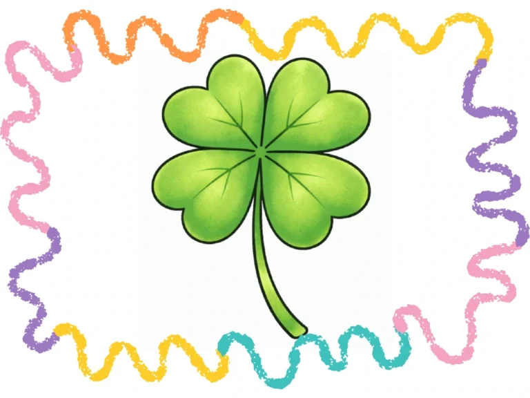 How to Draw a Four Leaf Clover Tutorial cover image