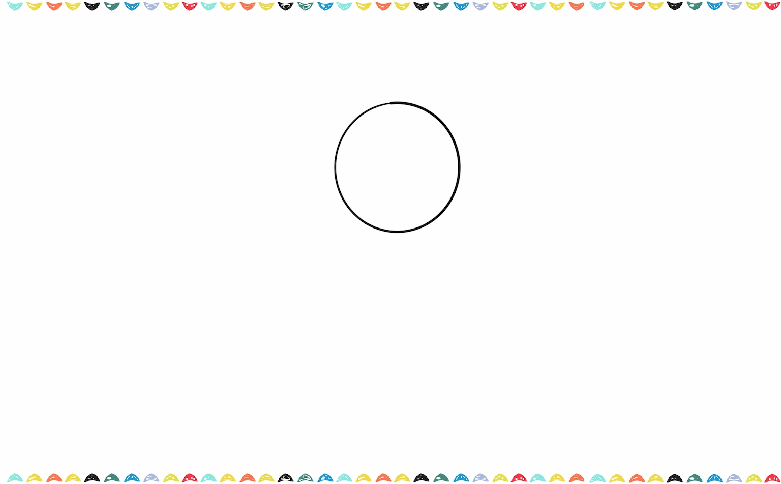 draw an oval for the  leprechaun's head step 1