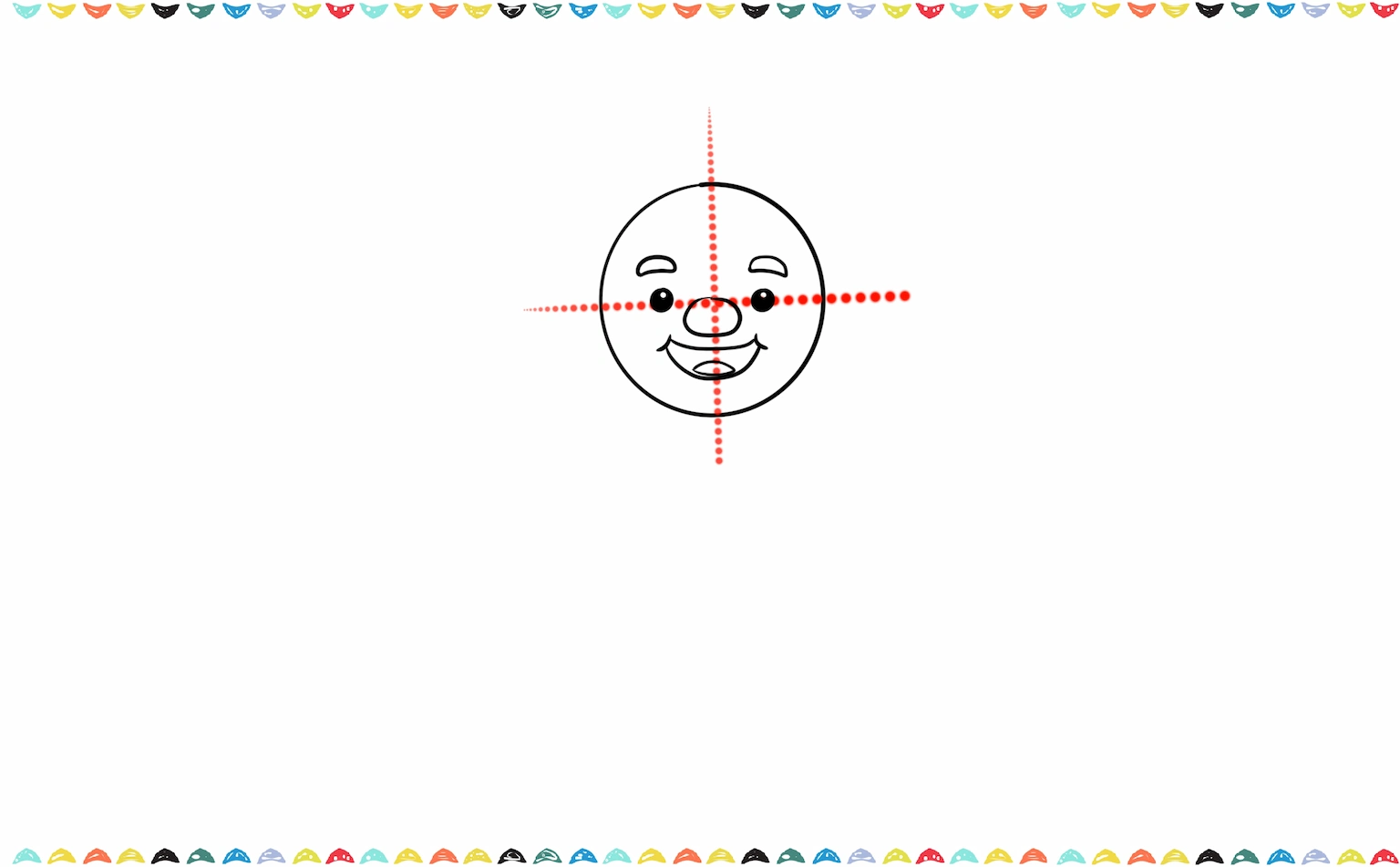 Draw a small round nose and a curved line underneath for the leprechaun's smile step 4