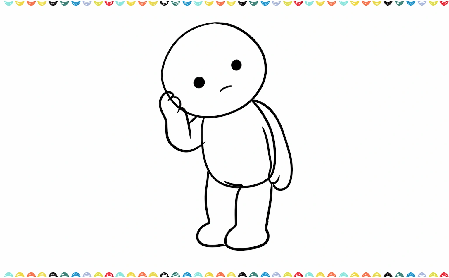 how to draw smiski step by step - add facial details step 6